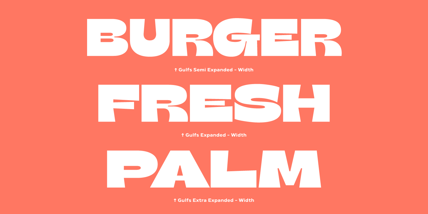 Ejemplo de fuente Gulfs Display Semi Condensed Italic